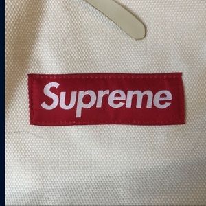 Supreme canvas backpack
